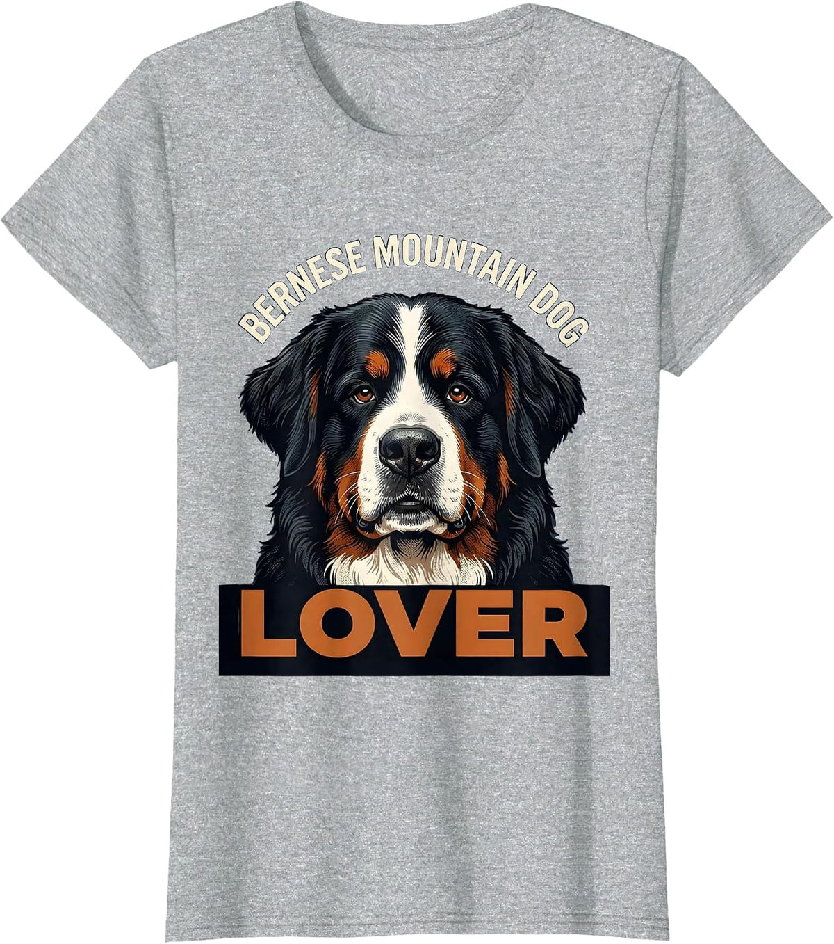 Women's Bernese Mountain Dog Lover Funny Dog Owner Breed Pride T-Shirt - Heather Grey