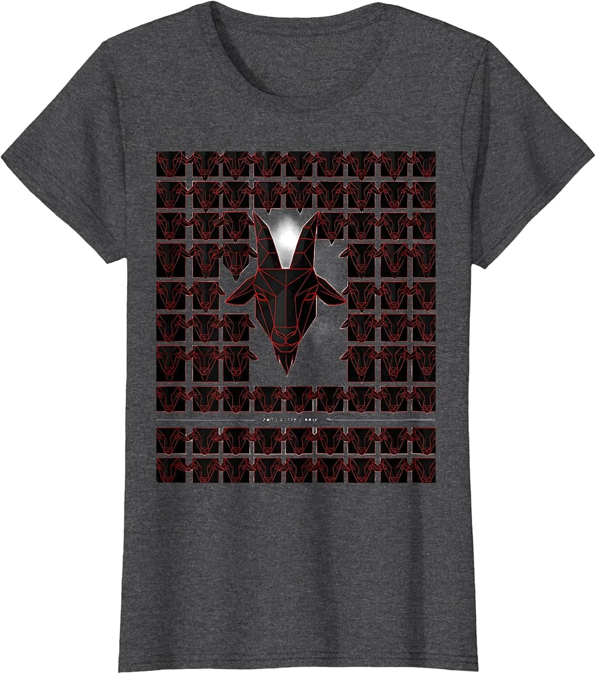 Women's Not A Sheep. A Goat. Funny Farm Animal Goat Lover Humor T-Shirt - Dark Heather Grey