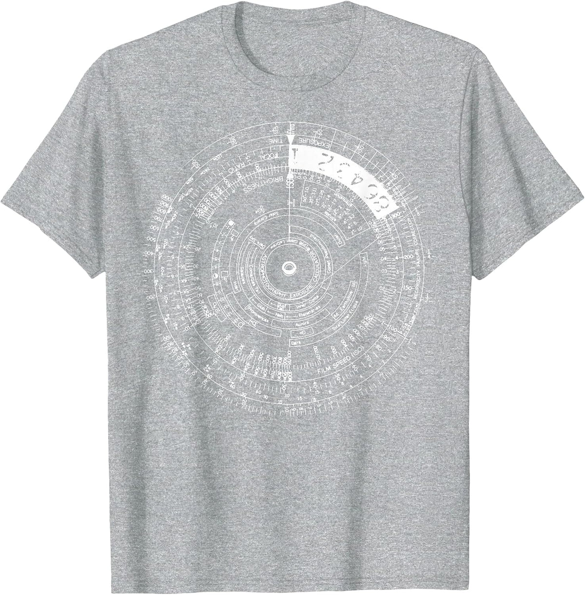 Vintage Chart - Astrophotography Exposure Stars Photo Space T-Shirt - Heather Grey