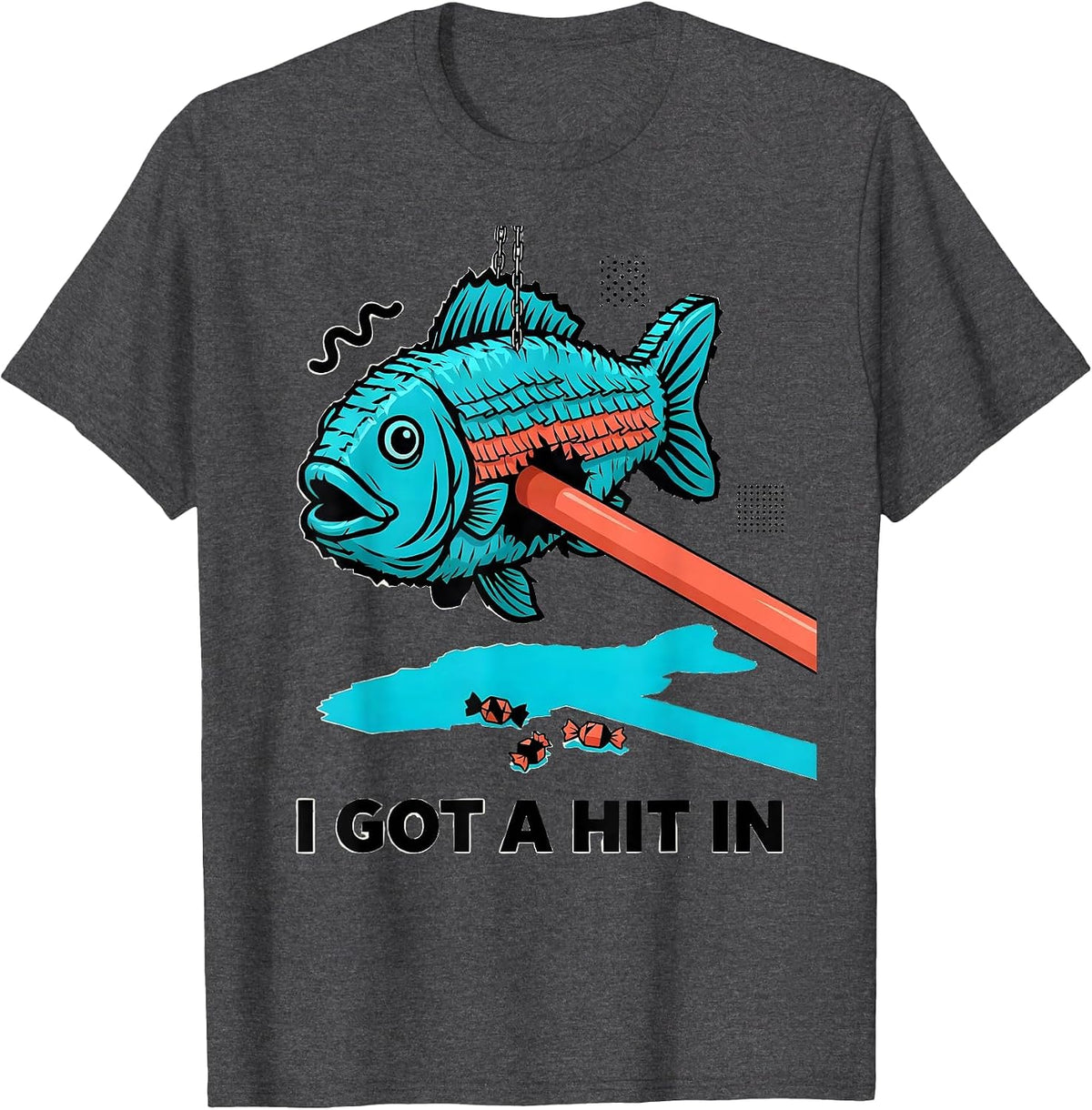 I Got A Hit In Funny Cinco De Mayo Party Costume T-Shirt - Dark Heather Grey