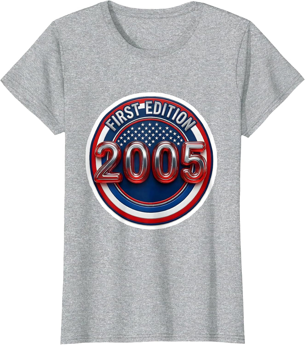 Women's First Edition 2005 Patriotic Vintage 21st Birthday Gift Men T-Shirt - Heather Grey