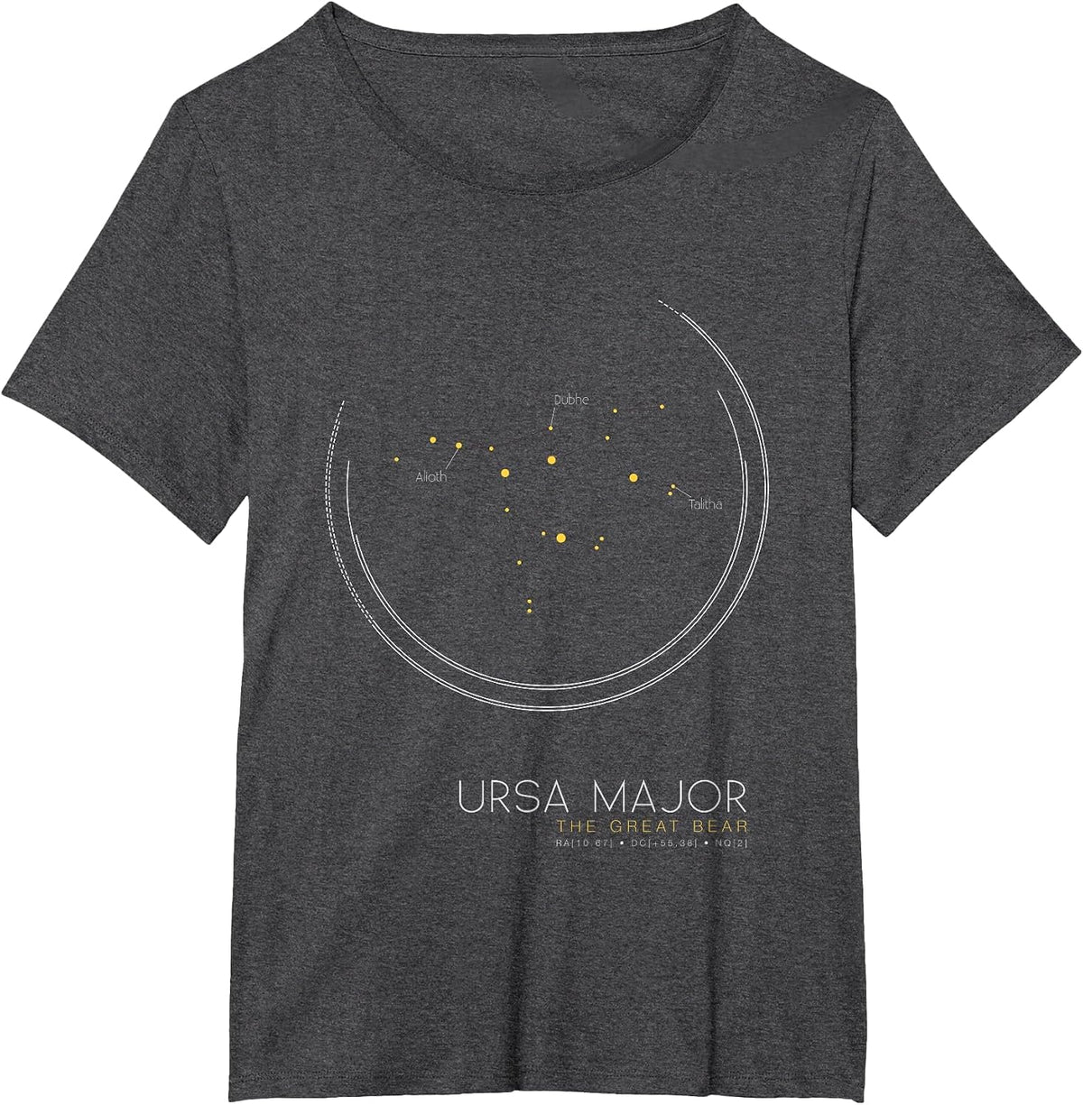 Ursa Major - Constellation T-Shirt for Science Nerds T-Shirt - Dark Heather Grey