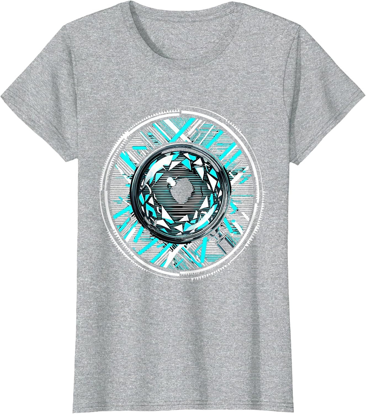 Women's Dyslexia Awareness Magnifying Glass Graphic T-Shirt - Heather Grey