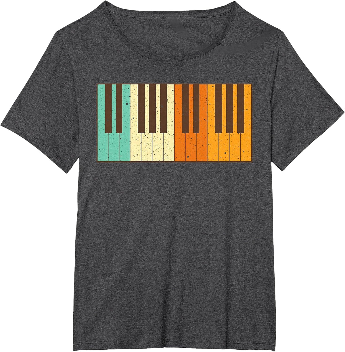 Retro Piano Design for Musician Piano Player Men Women Kids T-Shirt - Dark Heather Grey