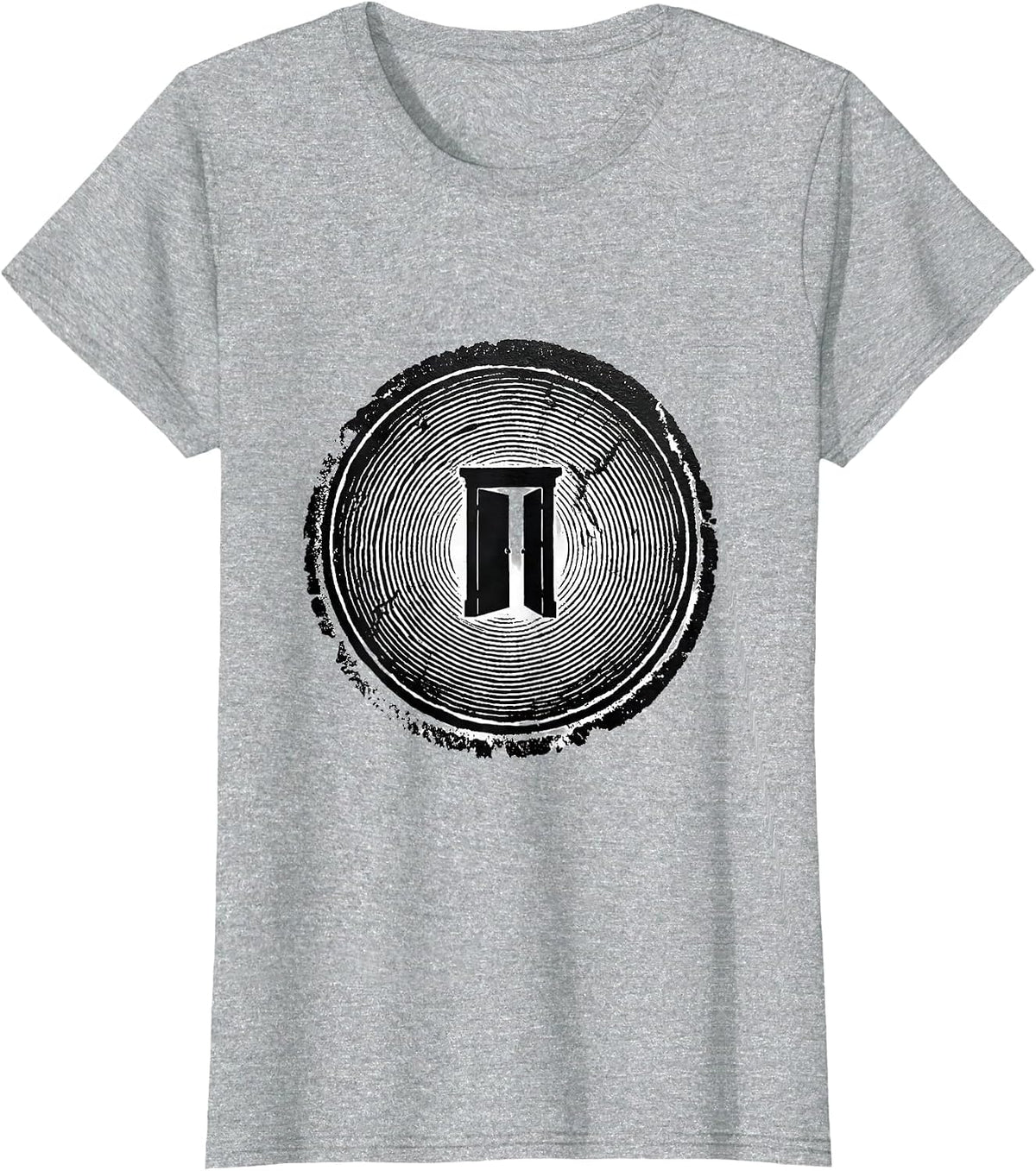 Stamped Badge School Counselor Mental Health Humor T-Shirt - Heather Grey