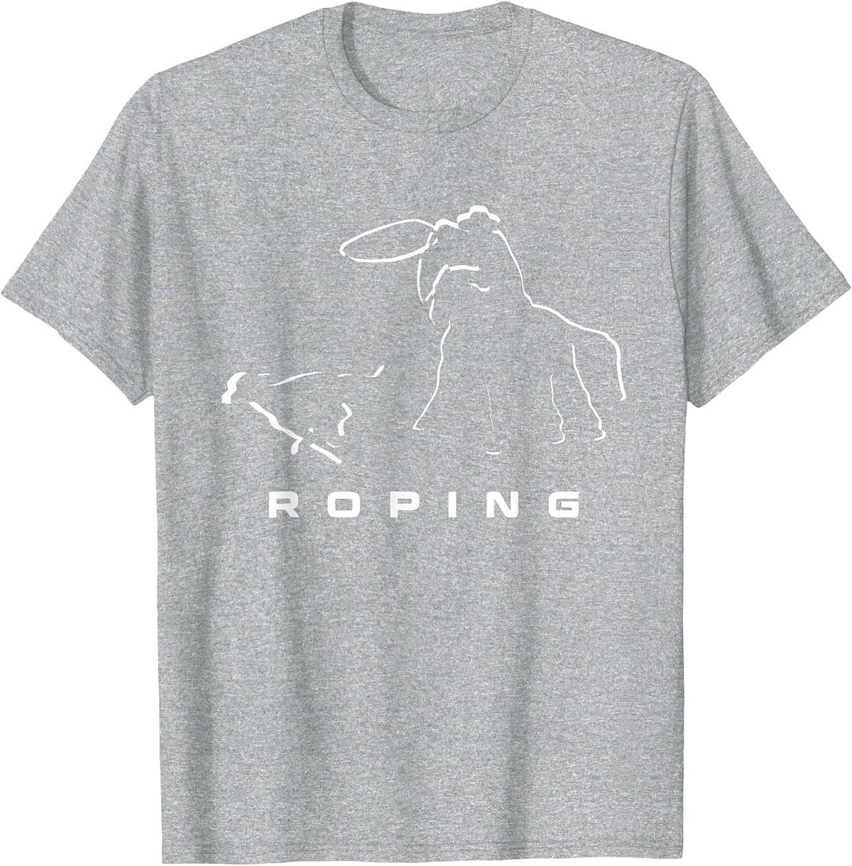 Roping Apparel - Roping T-Shirt - Heather Grey