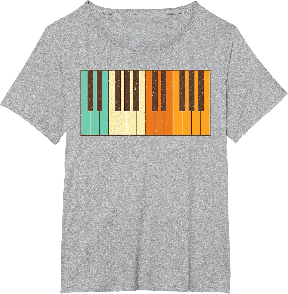 Retro Piano Design for Musician Piano Player Men Women Kids T-Shirt - Heather Grey