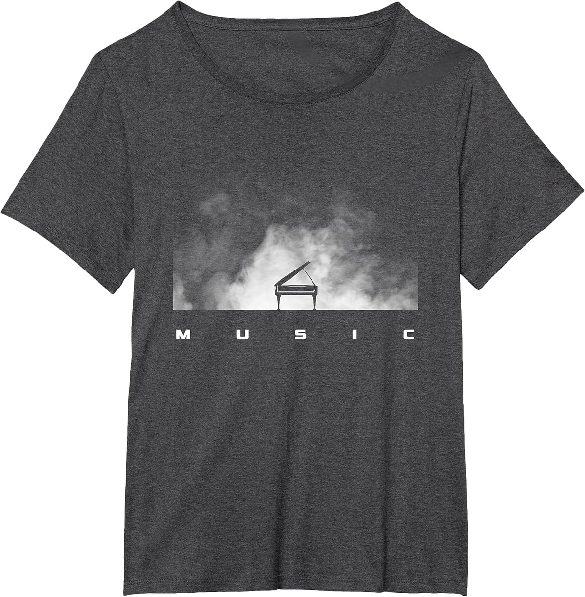 Music Pianist Piano T-Shirt - Dark Heather Grey