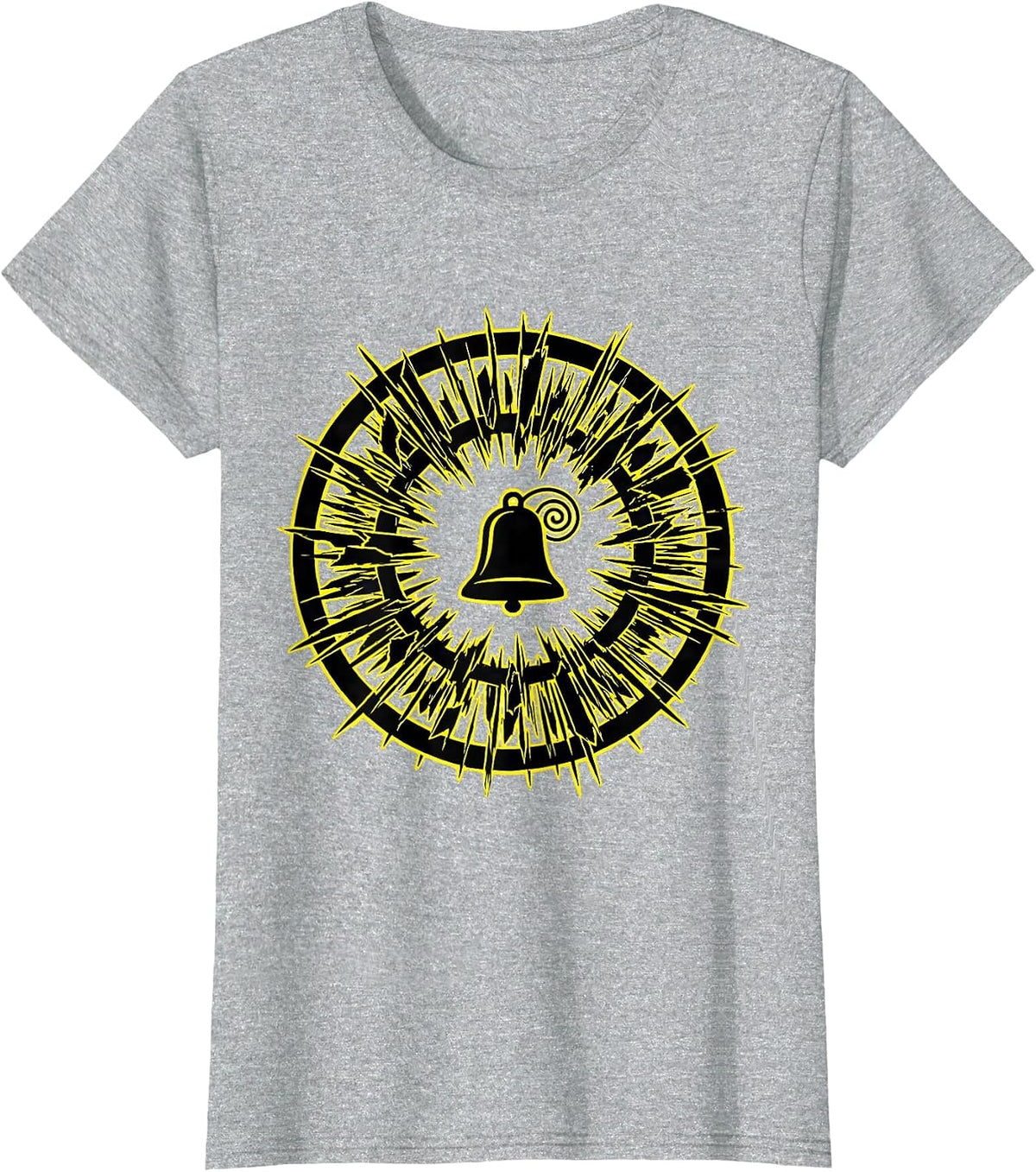 Women's Stencil Badge School Counselor Mental Health Humor T-Shirt - Heather Grey