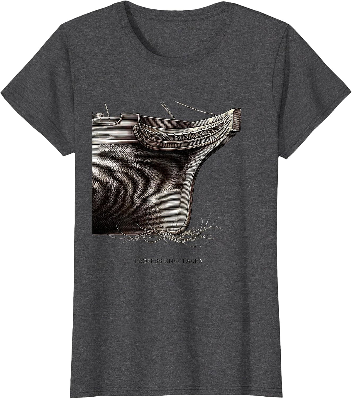 Women's Professional Fader Hairdresser Barber Humor Gift T-Shirt - Dark Heather Grey