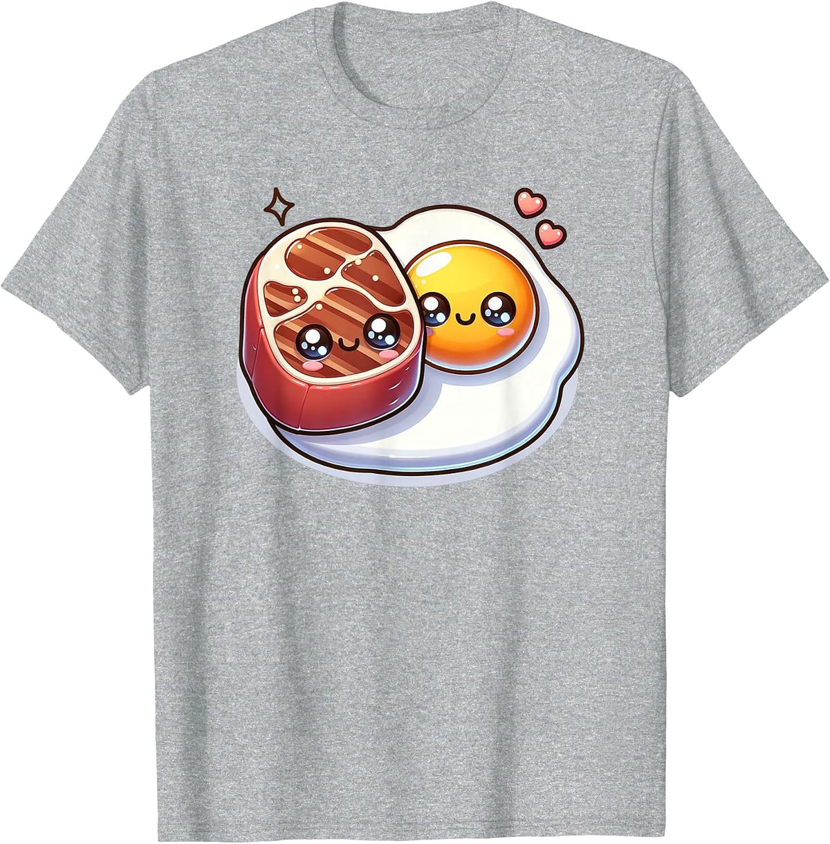 Carnivore Keto Diet Steak Egg Meat Eater Gym Fitness Workout T-Shirt - Heather Grey