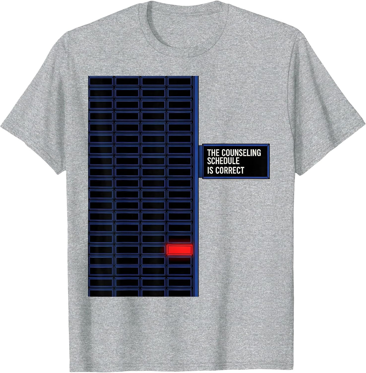 Men's The Counseling Schedule Is Correct Groovy School Counselor T-Shirt - Heather Grey