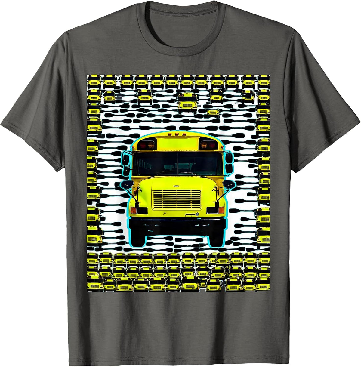 School Bus Driver Humor Appreciation Gift T-Shirt - Asphalt Grey