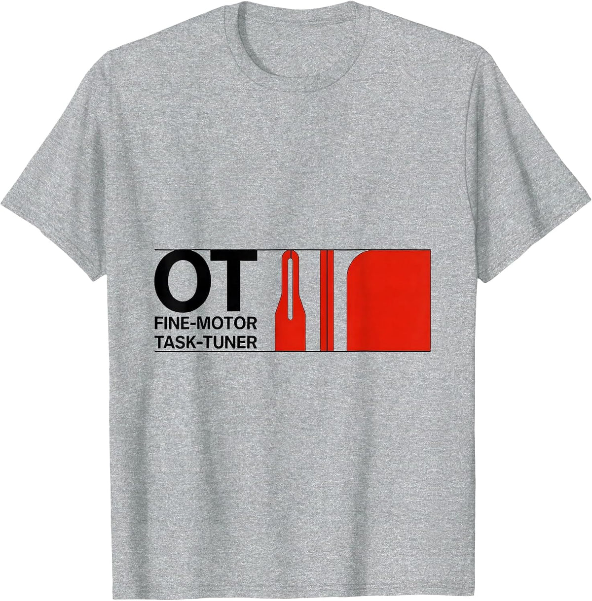 Men's OT, Fine-Motor Task-Tuner Occupational Therapy OT Therapist T-Shirt - Heather Grey