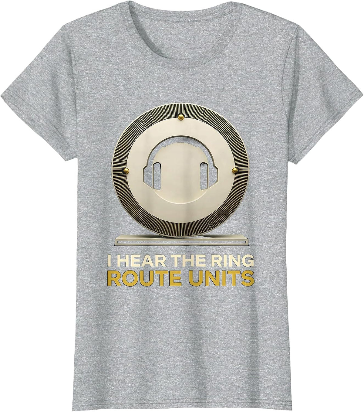 I Hear The Ring, Route Units Geometric 911 Dispatcher T-Shirt - Heather Grey