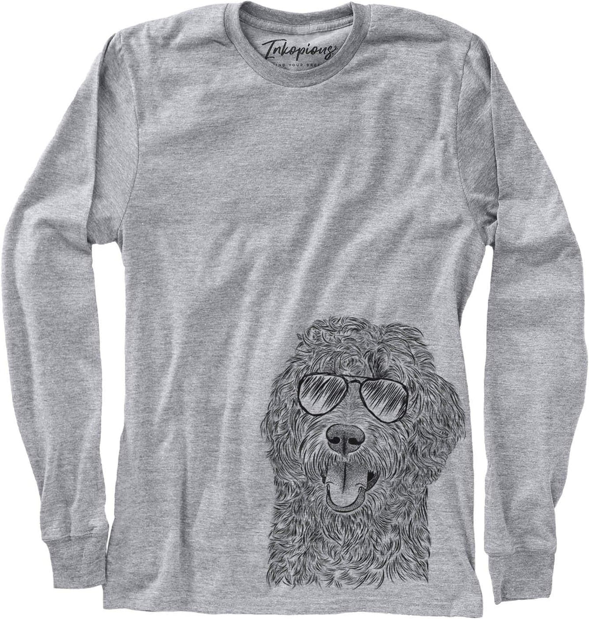 Aviator MurrDog the Labradoodle Dog Triblend T-Shirt - Unisex Unisex Long Sleeve