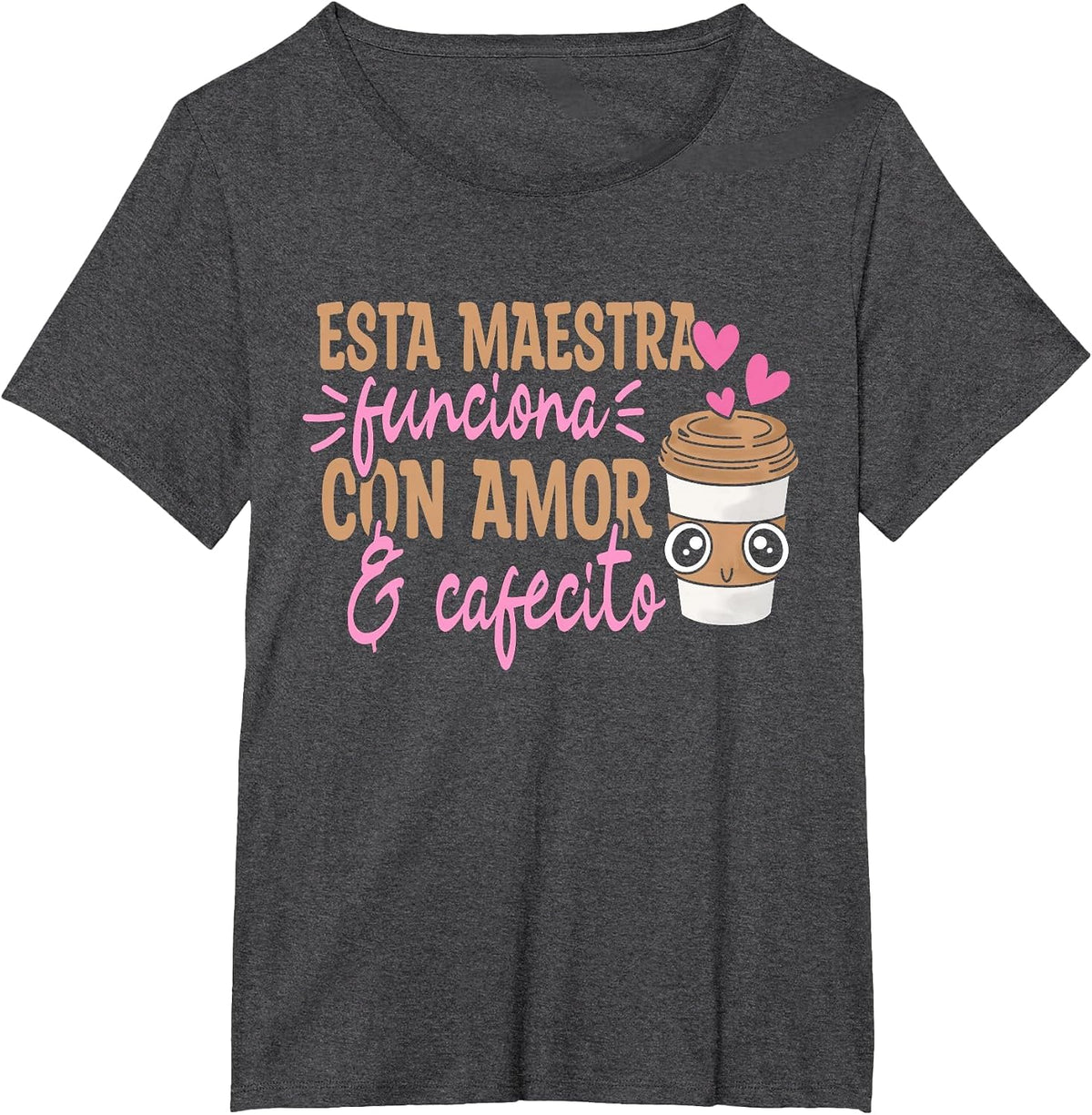 Maestras Espanol Spanish Teacher Hispanic Teacher Bilingue T-Shirt - Dark Heather Grey