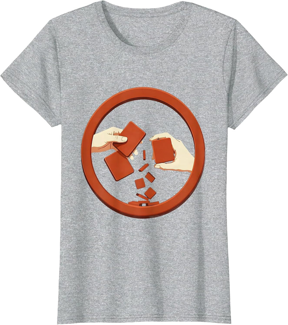 Women's Dyslexia Awareness Jumbled Letters Illustration T-Shirt - Heather Grey