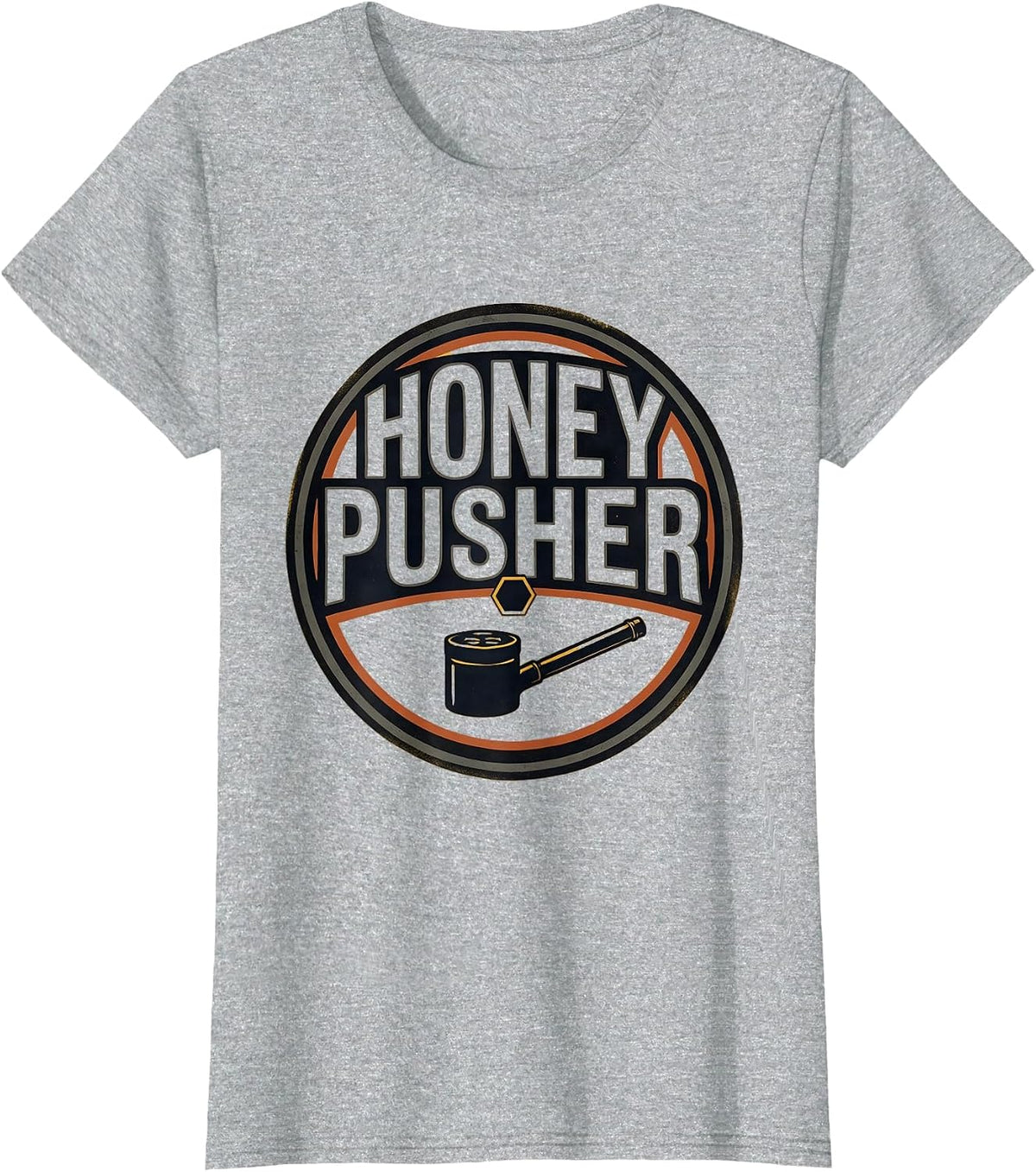 Honey Pusher Funny Beekeeper Beekeeping Hobbyist T-Shirt - Heather Grey