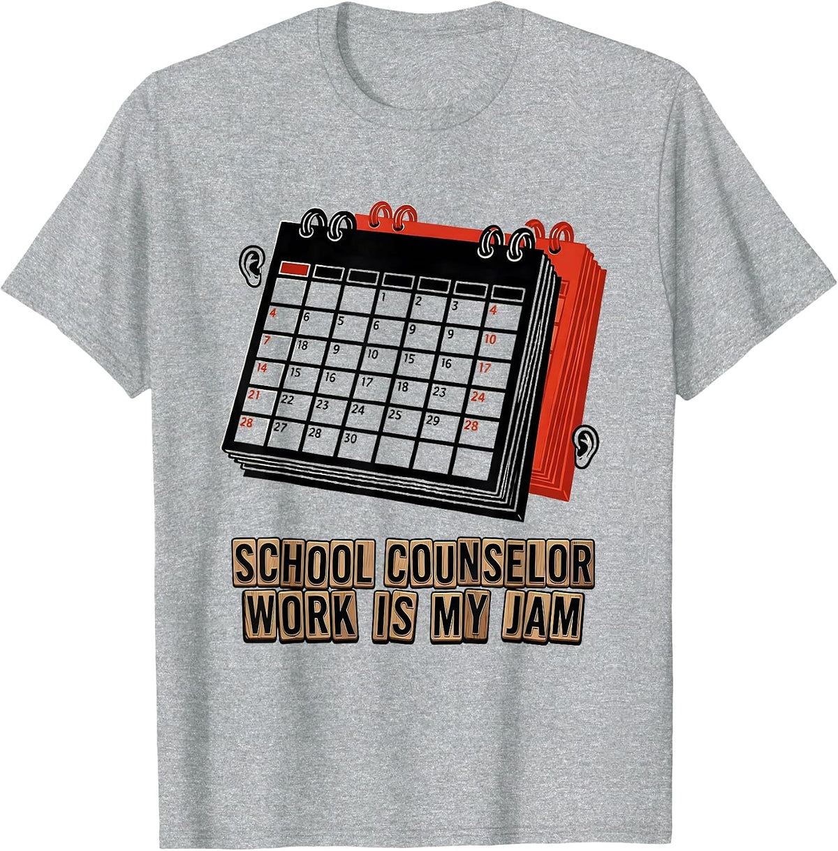 Men's School Counselor Work Is My Jam Funny School Psychologist T-Shirt - Heather Grey