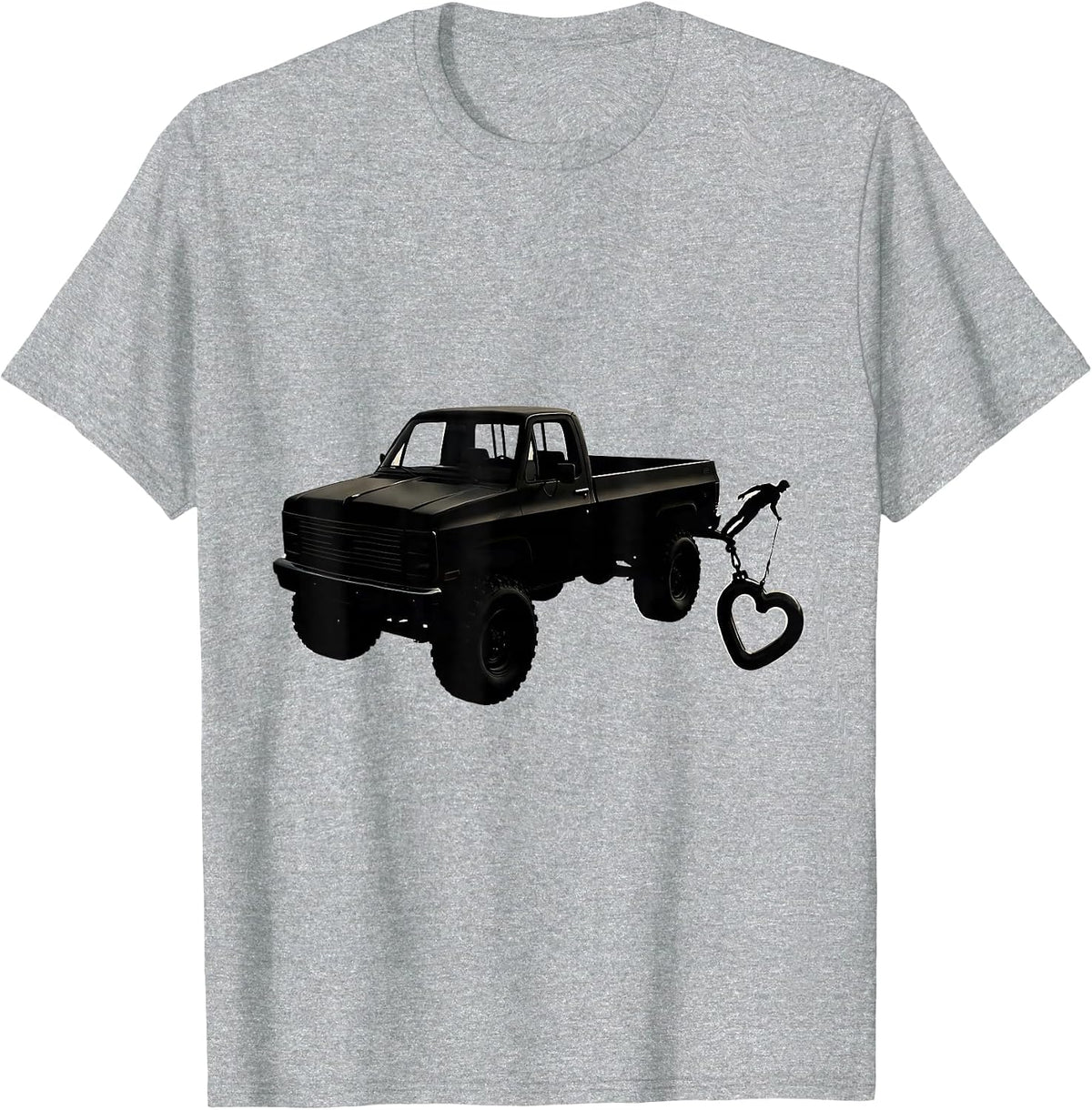 Men's Squarebody Pickup Truck Owner Funny Trucker Gift T-Shirt - Heather Grey