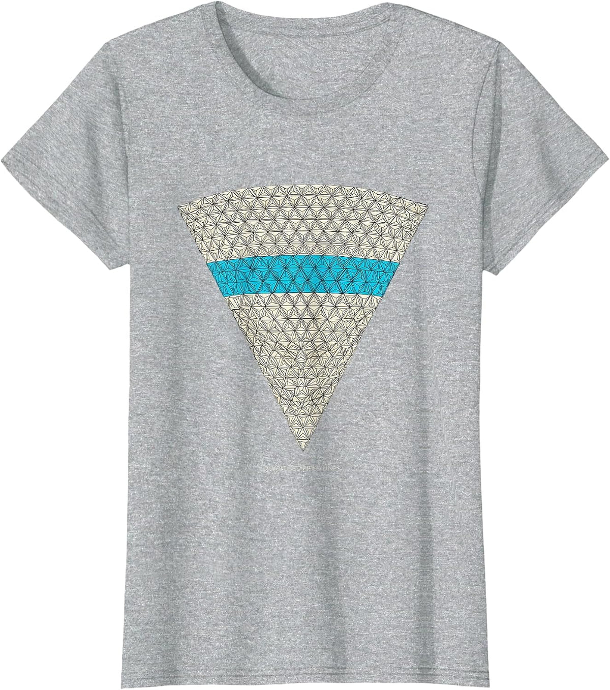 Quantized Field Lines Geometric Science Enthusiast Physics T-Shirt - Heather Grey