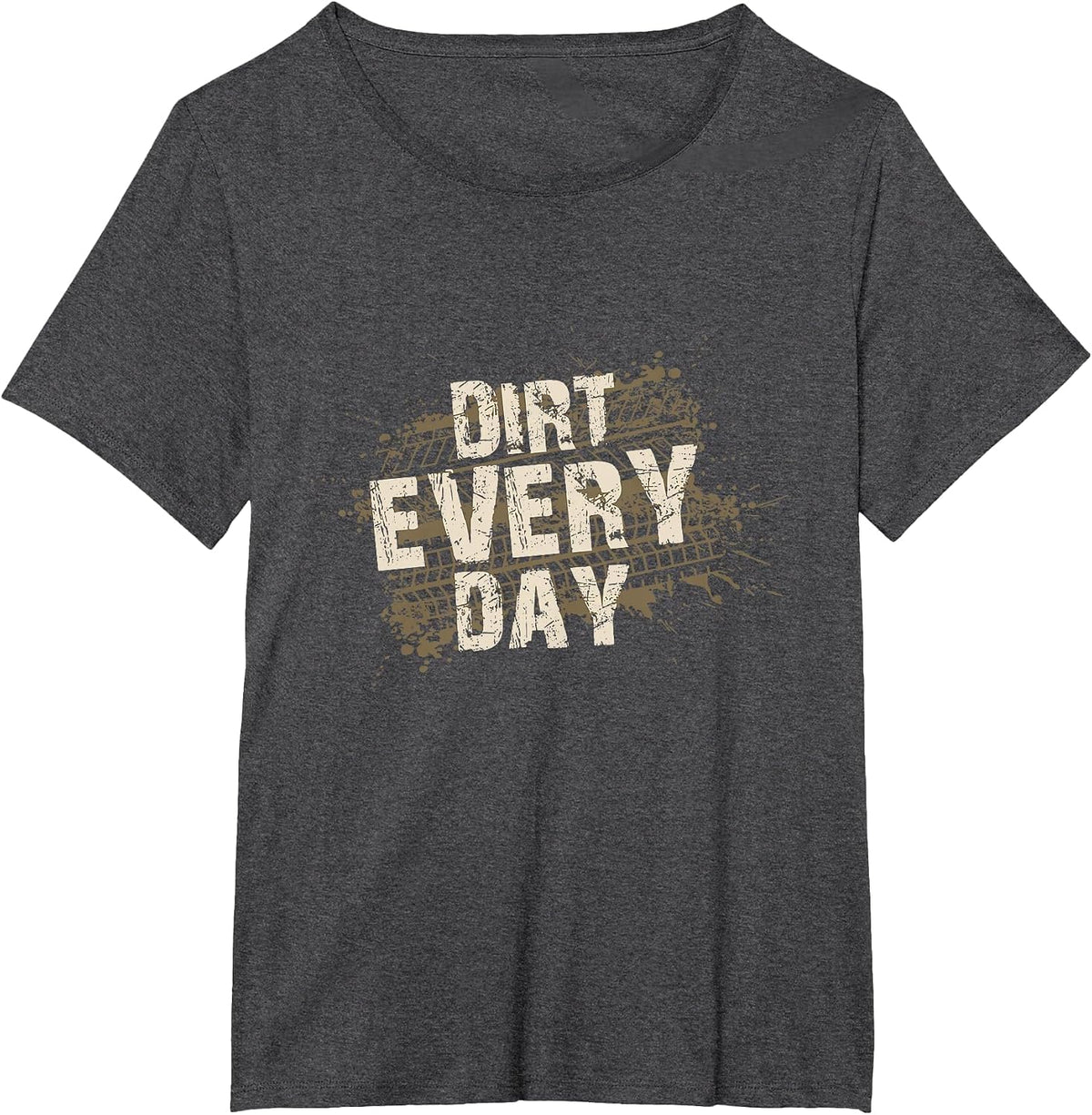 Dirt Every Day - Dirt Track Racing Design T-Shirt - Dark Heather Grey
