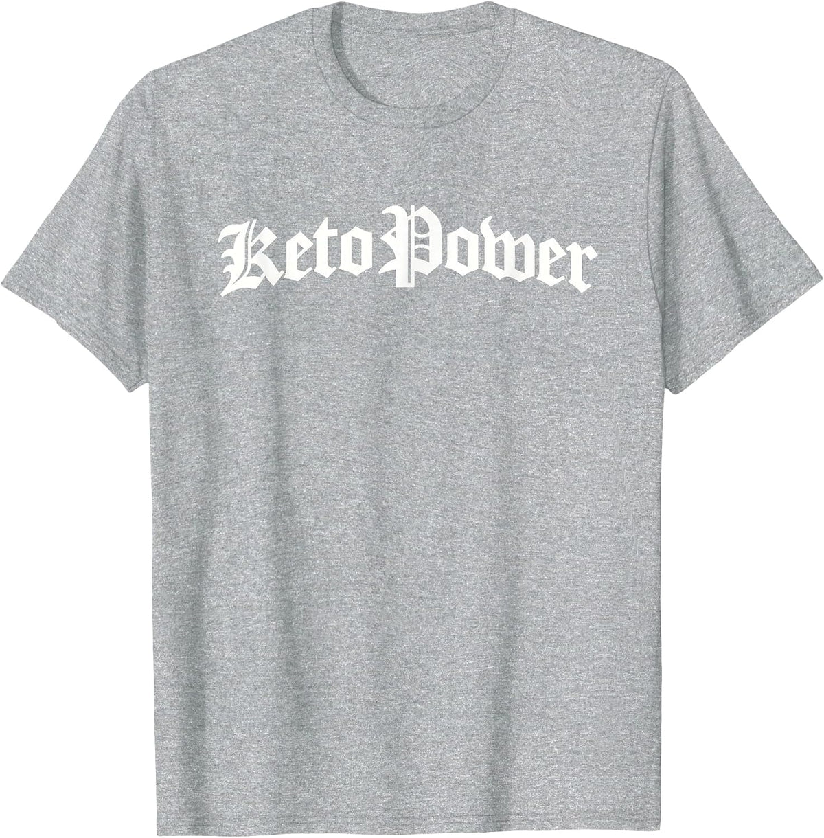 Funny Keto Power Ketogenic Diet Lifestyle T-Shirt - Heather Grey