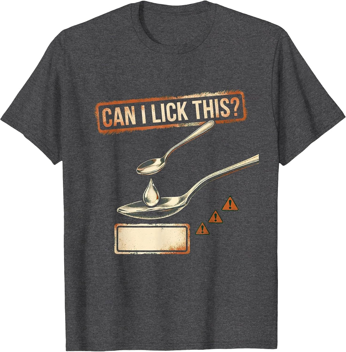 Can I Lick This Funny Periodic Table Science Teacher Student T-Shirt - Dark Heather Grey