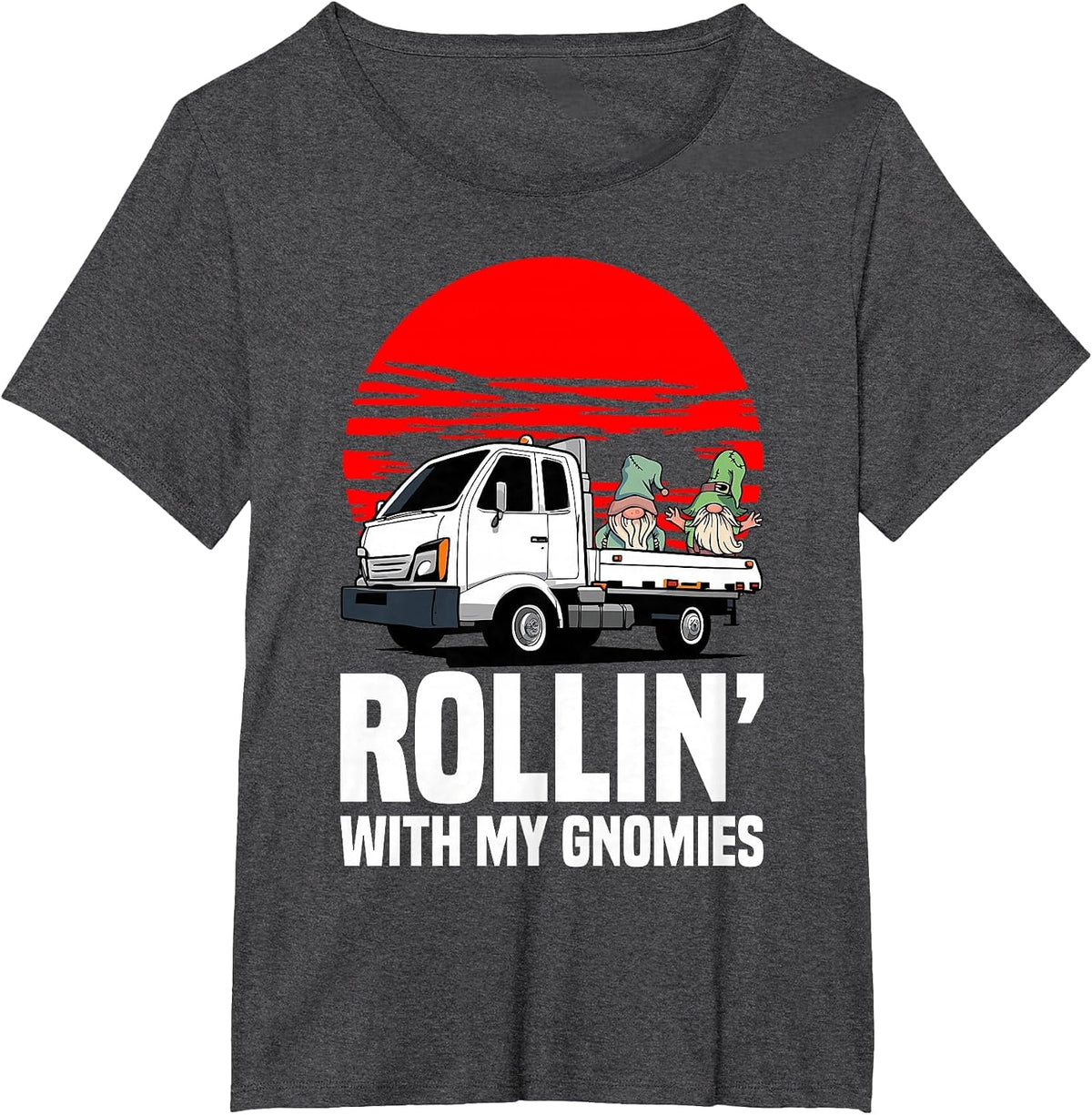 Japanese Mini Truck Lover Rollin Driver Kei Trucks T-Shirt - Dark Heather Grey