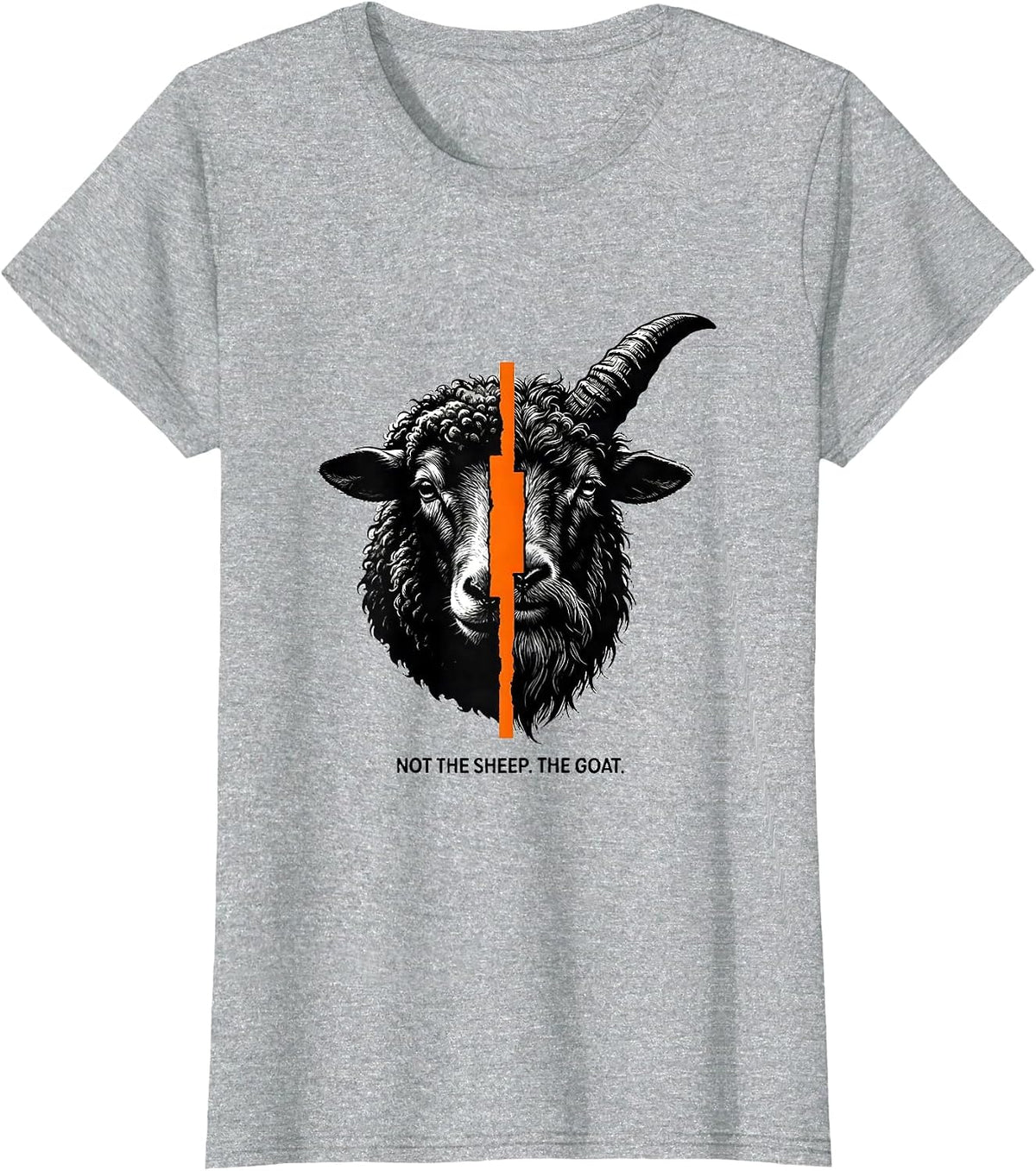 Women's Not The Sheep The Goat Funny Farm Animal Goat Lover Gift T-Shirt - Heather Grey
