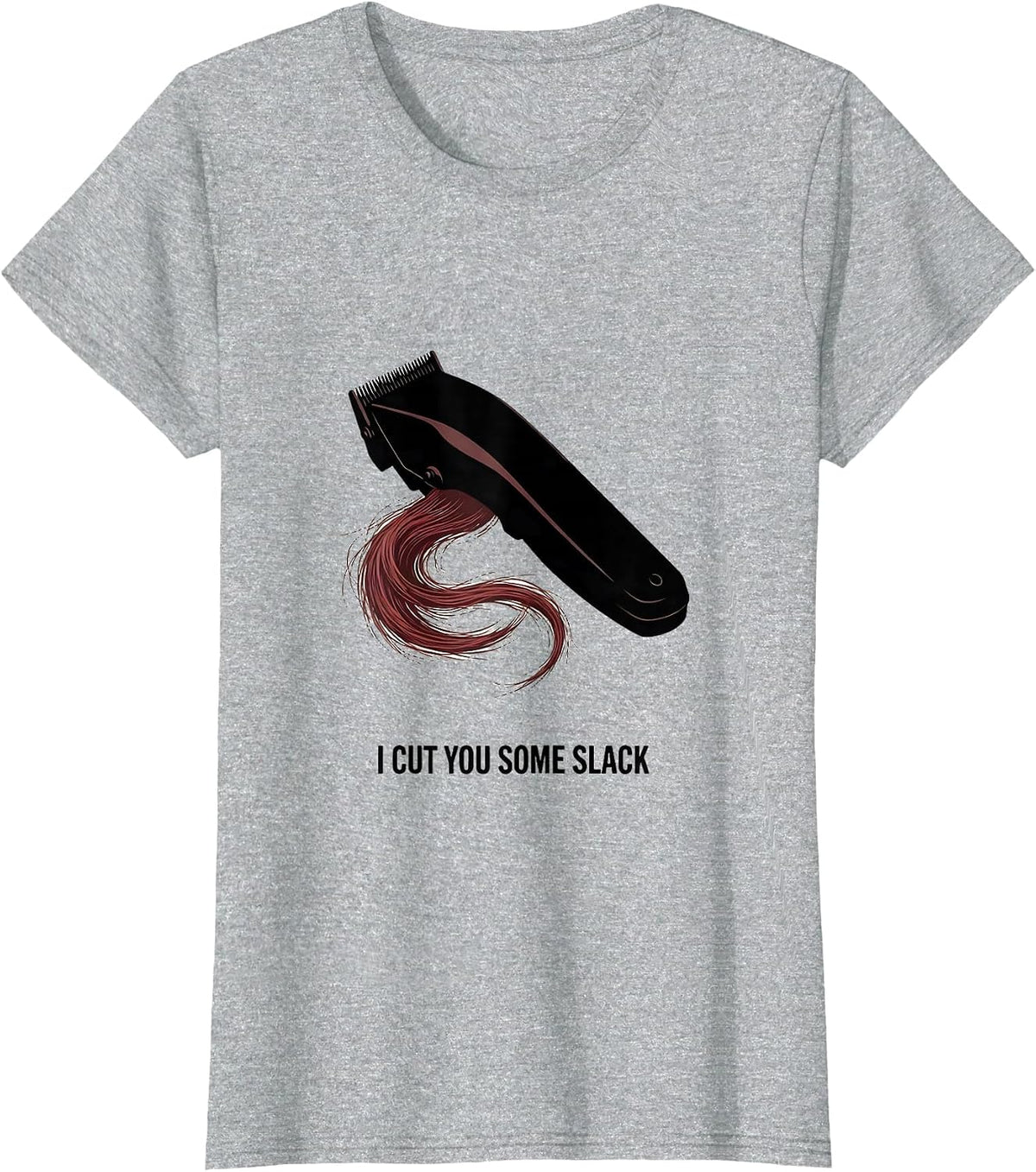 I Cut You Some Slack Funny Hairdresser Barber Gift Christmas T-Shirt - Heather Grey