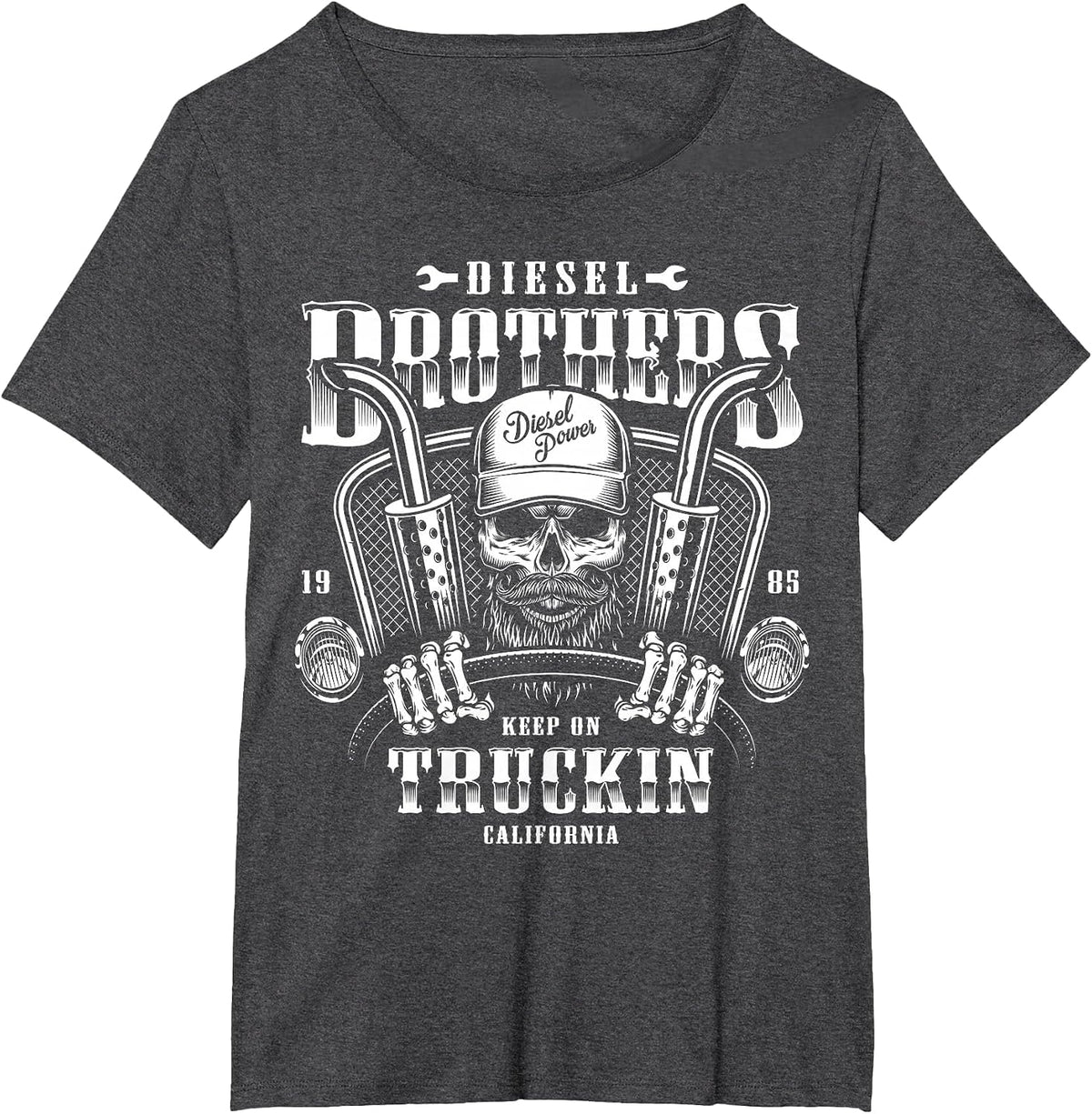 Diesel Brothers Keep On Truckin T-Shirt - Dark Heather Grey