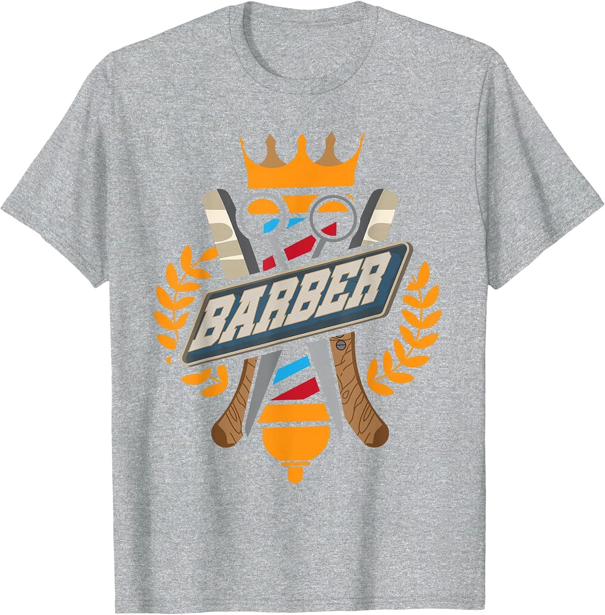 Barber Hairstylist Hairdresser Haircutting T-Shirt - Heather Grey