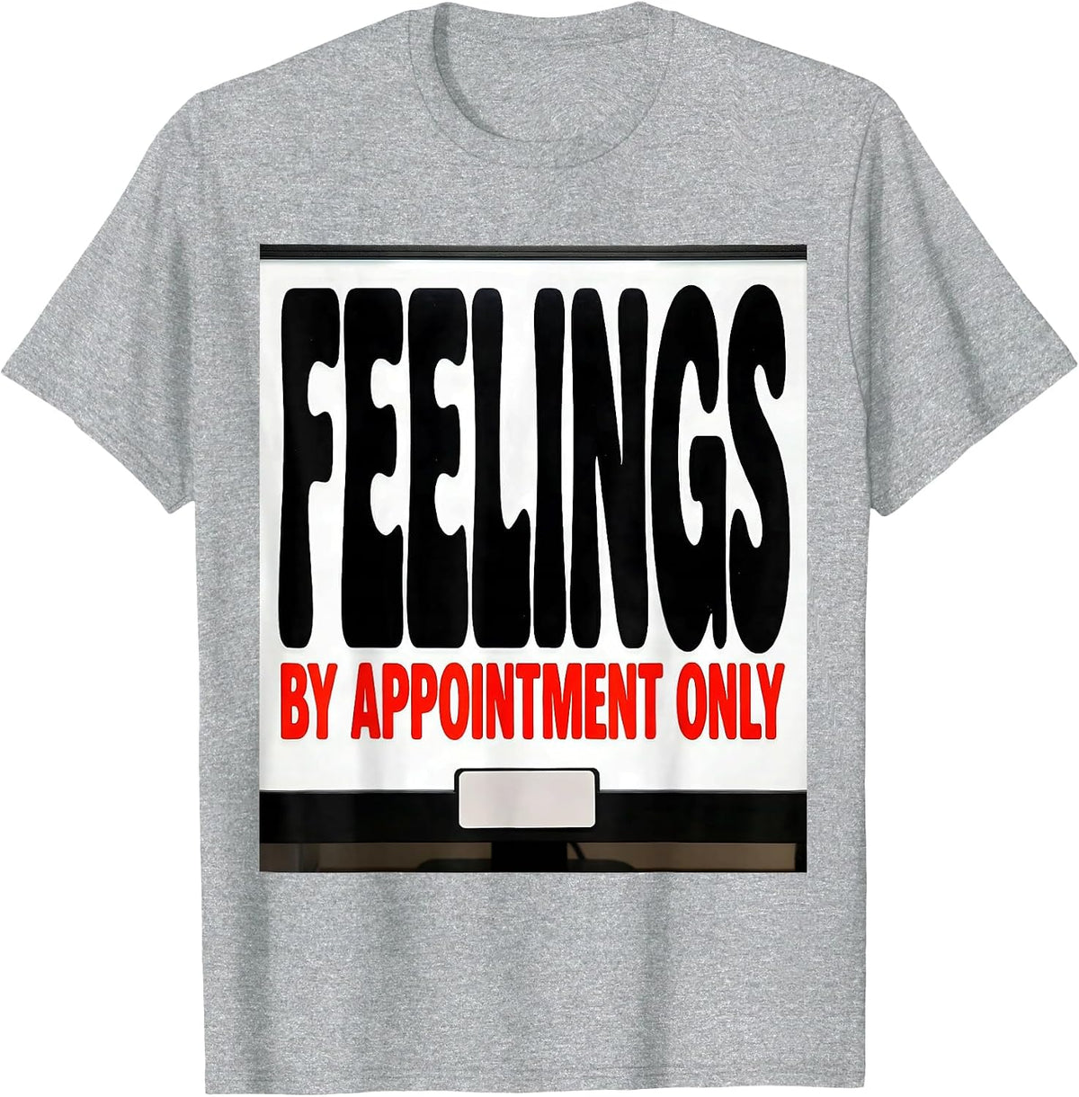 Men's Feelings By Appointment Only Groovy Retro School Counselor T-Shirt - Heather Grey