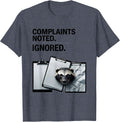 Complaints Noted Ignored Funny Honey Badger Animal Humor T-Shirt - Heather Blue