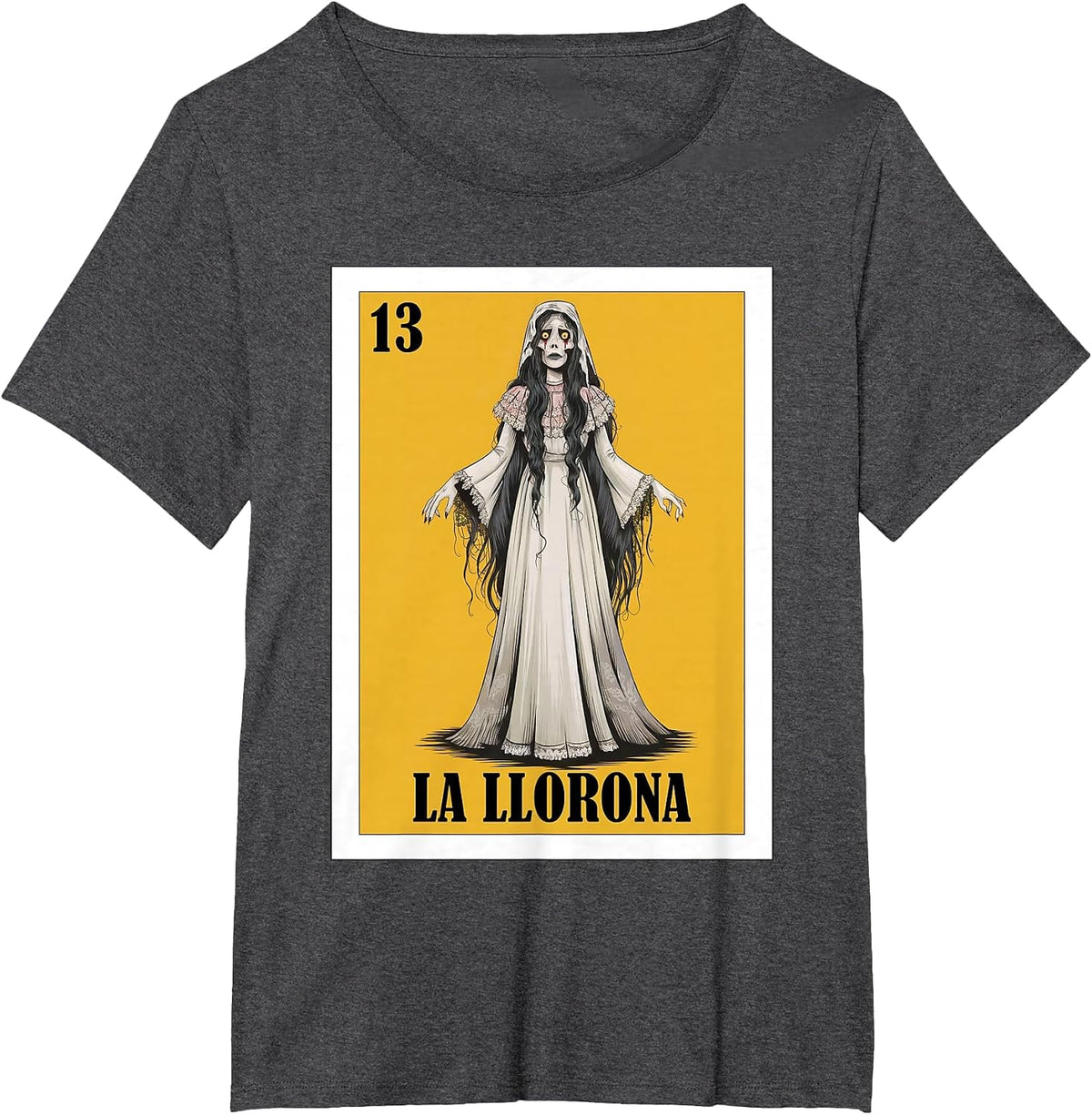 Mexican Halloween or Cinco de Mayo Design - La Llorona T-Shirt - Dark Heather Grey