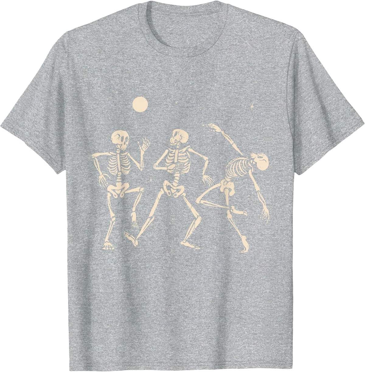 Spooky Dancing Skeletons Halloween Costume Music Adult Kids T-Shirt - Heather Grey