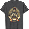 Men's I Survived A Little Tummy Ache Funny Hedgehog Meme Humor T-Shirt - Dark Heather Grey
