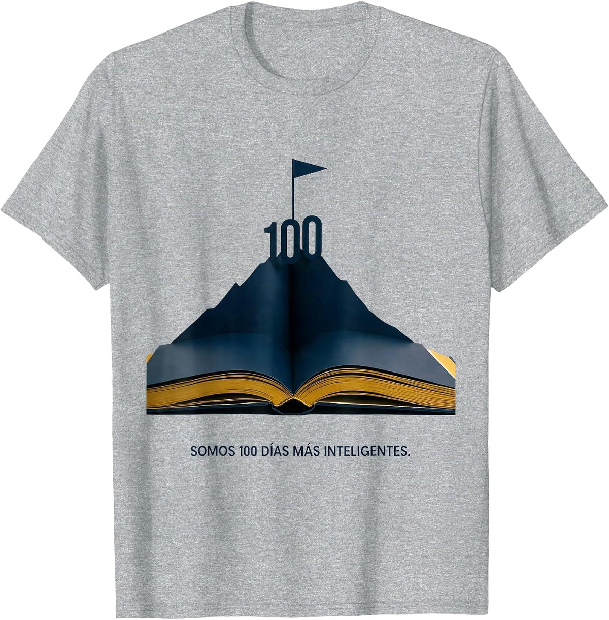 Men's Somos 100 Días Más Inteligentes Spanish Teacher 100th Day T-Shirt - Heather Grey