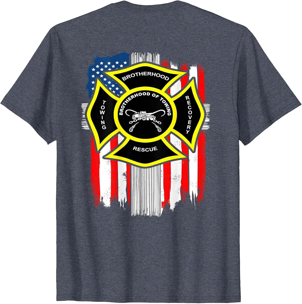 Tow Lives Matter Slow Down More Over T-Shirt - Heather Blue