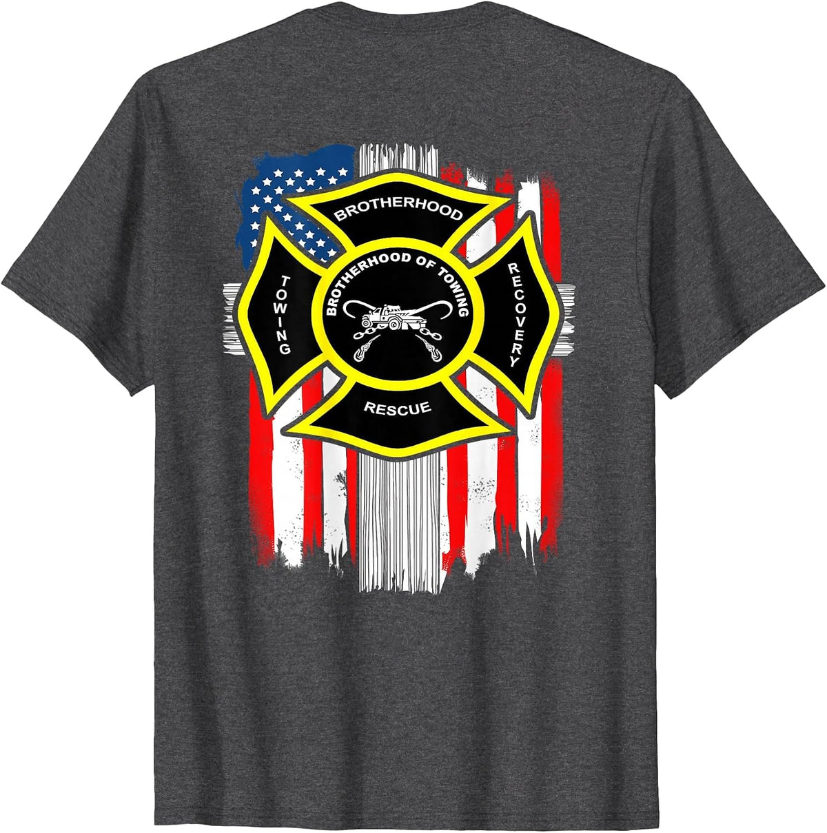 Tow Lives Matter Slow Down More Over T-Shirt - Dark Heather Grey