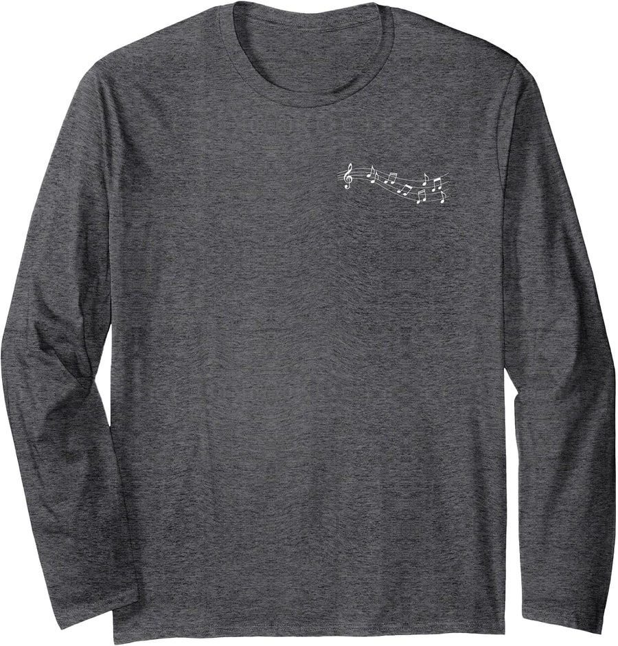If Lost Return to Band Room Funny Marching Band (2-Sided) Long Sleeve T-Shirt - Adult Unisex Dark Heather Grey