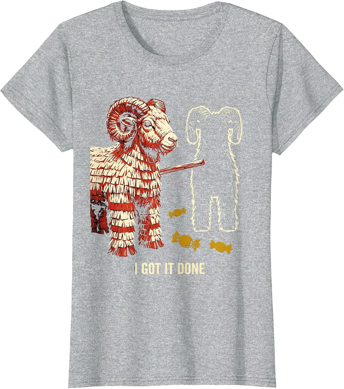 Women's I Got It Done Funny Cinco De Mayo Party Costume T-Shirt - Heather Grey