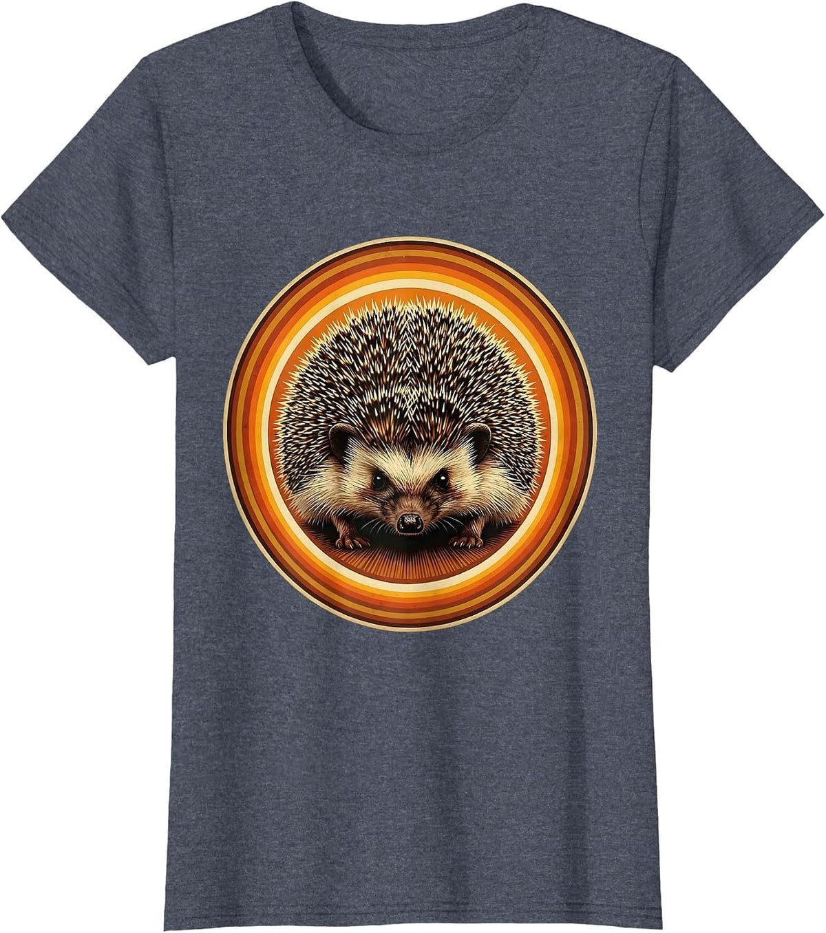 Women's I Could Be Meaner Hedgehog Turned Away T-Shirt - Heather Blue