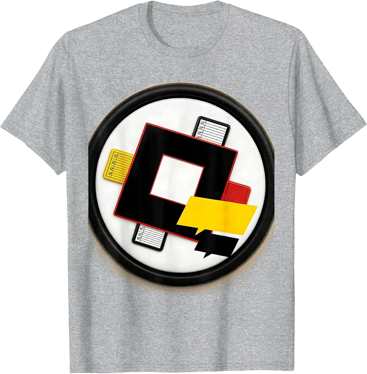 Men's Sealed Circular Chemistry Humor Science Enthusiast T-Shirt - Heather Grey