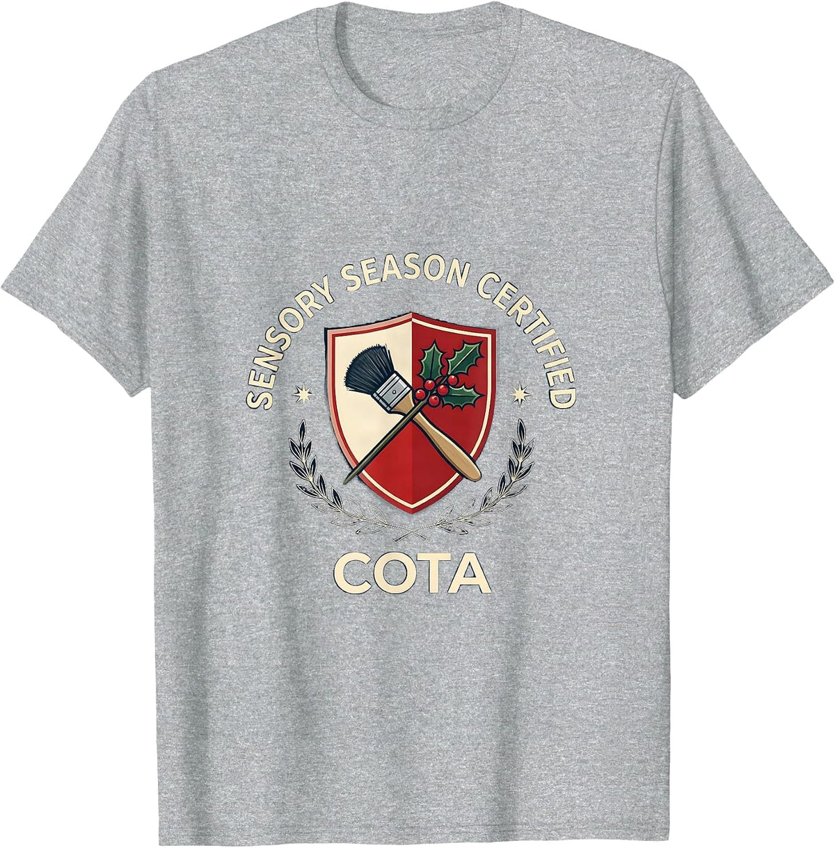 Men's Sensory Season Certified, COTA Occupational Therapist T-Shirt - Heather Grey