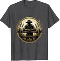 Men's Country Farmer Leaning on Fence Post Graphic T-Shirt - Dark Heather Grey