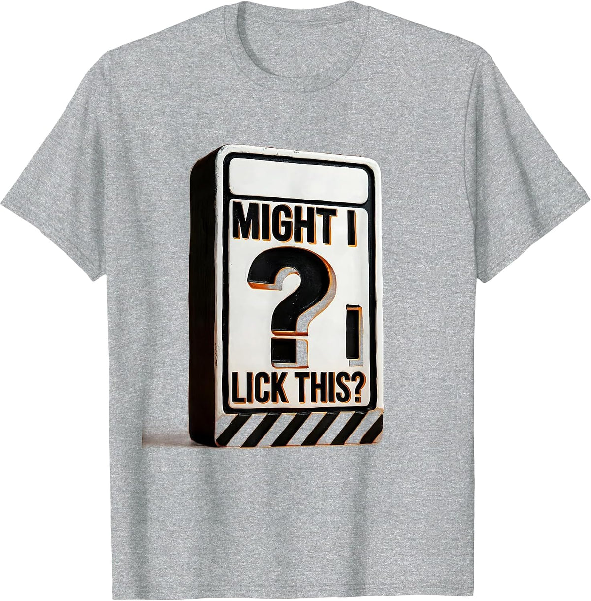Men's Might I Lick This Funny Periodic Table Science Teacher Gift T-Shirt - Heather Grey