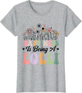 Happiness is Being A Lolli Worlds Best Grandma Mothers Day T-Shirt - Heather Grey